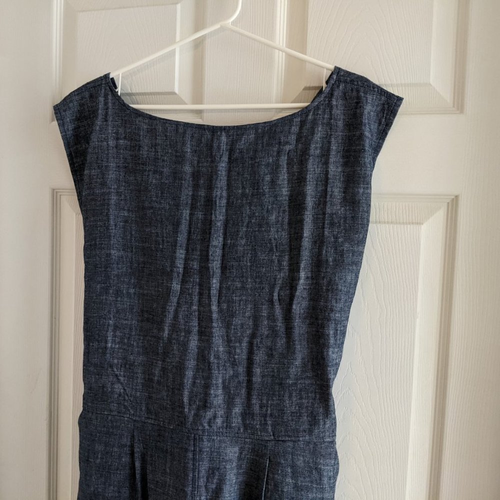 NWT - Ozma of California - Skinny Matador Romper Chambray Indigo - Size L